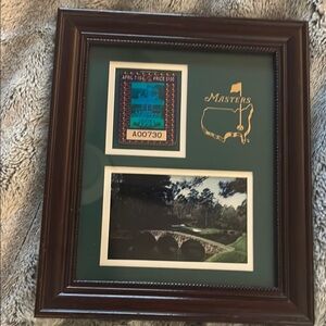 Masters Golf Tournament Framed Memorabilia